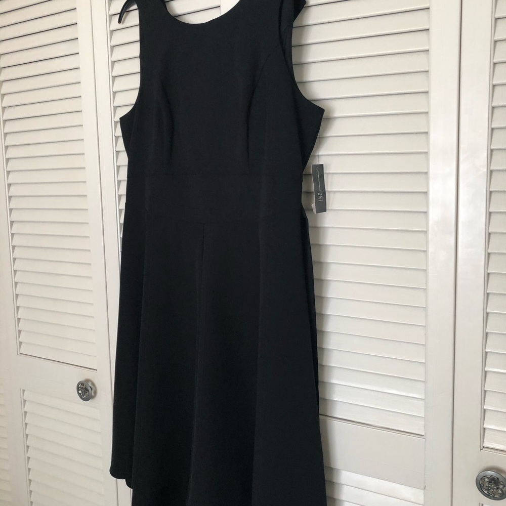 INC Sleeveless Size 14 Black Dress
